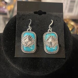 Silver and Turquoise Earrings